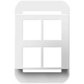 Legrand Adorne 4-port Keystone Frame