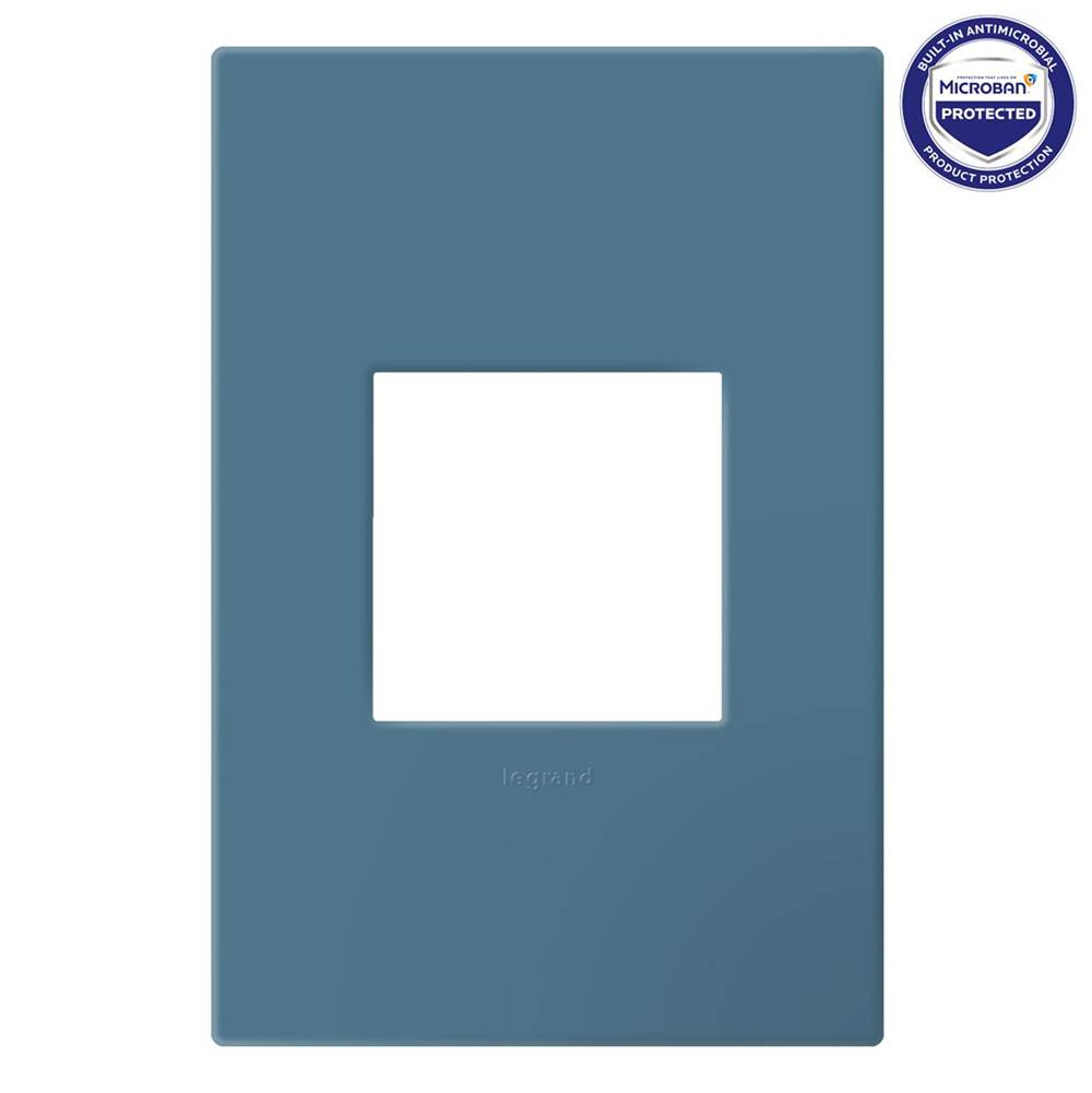 Legrand  Adorne Evergreen One-gang-plus Screwless Wall Plate With Microban