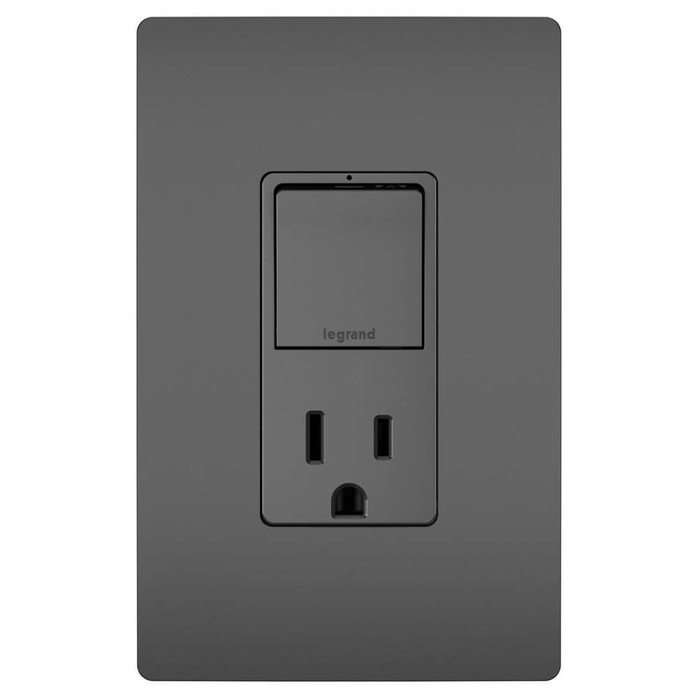 Legrand  Radiant Single-pole/3-way Switch With 15a Tamper-resistant Outlet