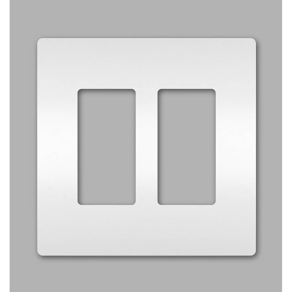 Legrand Radiant Two-gang Screwless Wall Plate, Brown