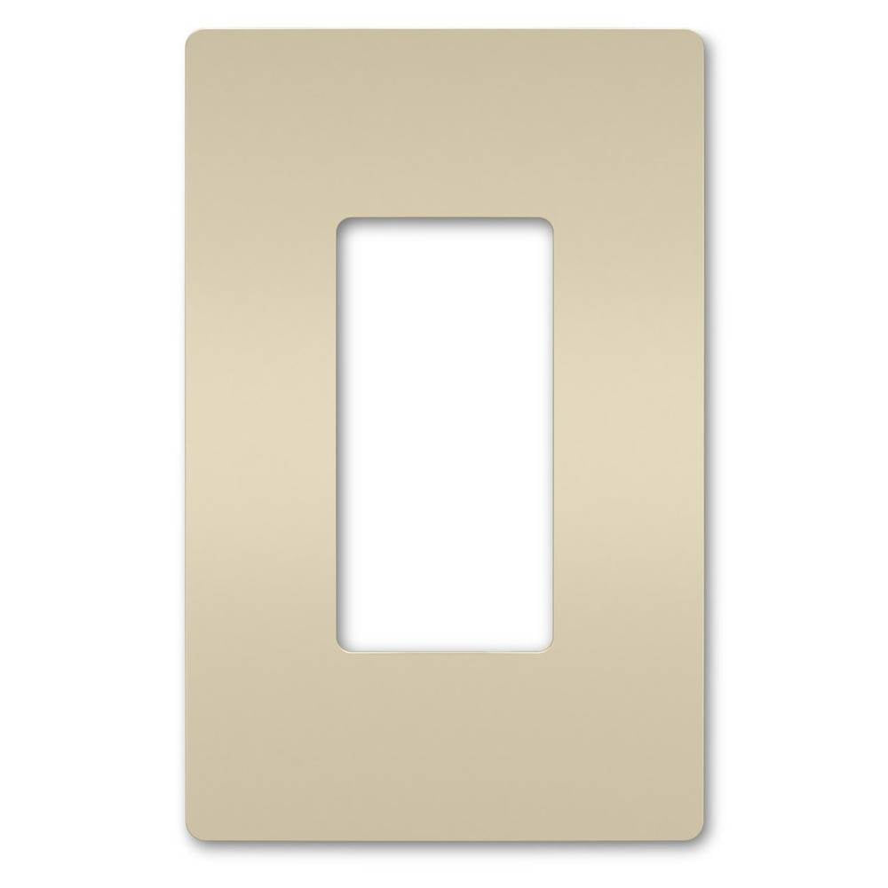 Legrand Radiant One-gang Screwless Wall Plate, Brown