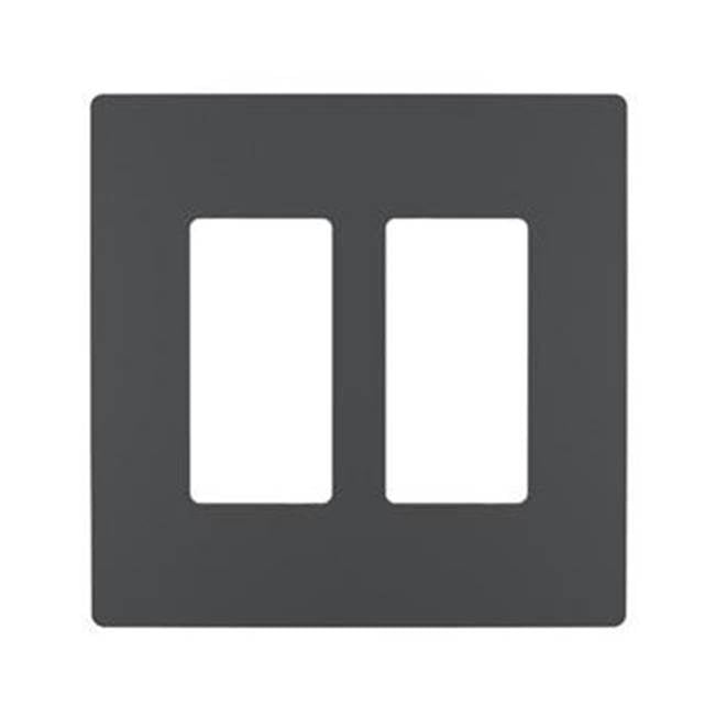 Legrand Radiant Two-gang Screwless Wall Plate, Dark Bronze