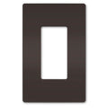 Legrand Radiant One-gang Screwless Wall Plate, Brown