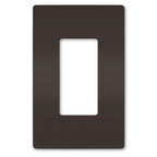 Legrand Radiant One-gang Screwless Wall Plate, Brown