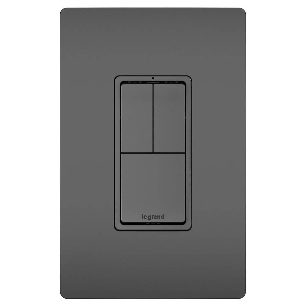 Legrand  Radiant Two Single-pole Switches And Single Pole/3-way Switch