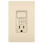 Legrand Radiant Single-pole Switch With Tamper-resistant Self-test Gfci Outlet, Black