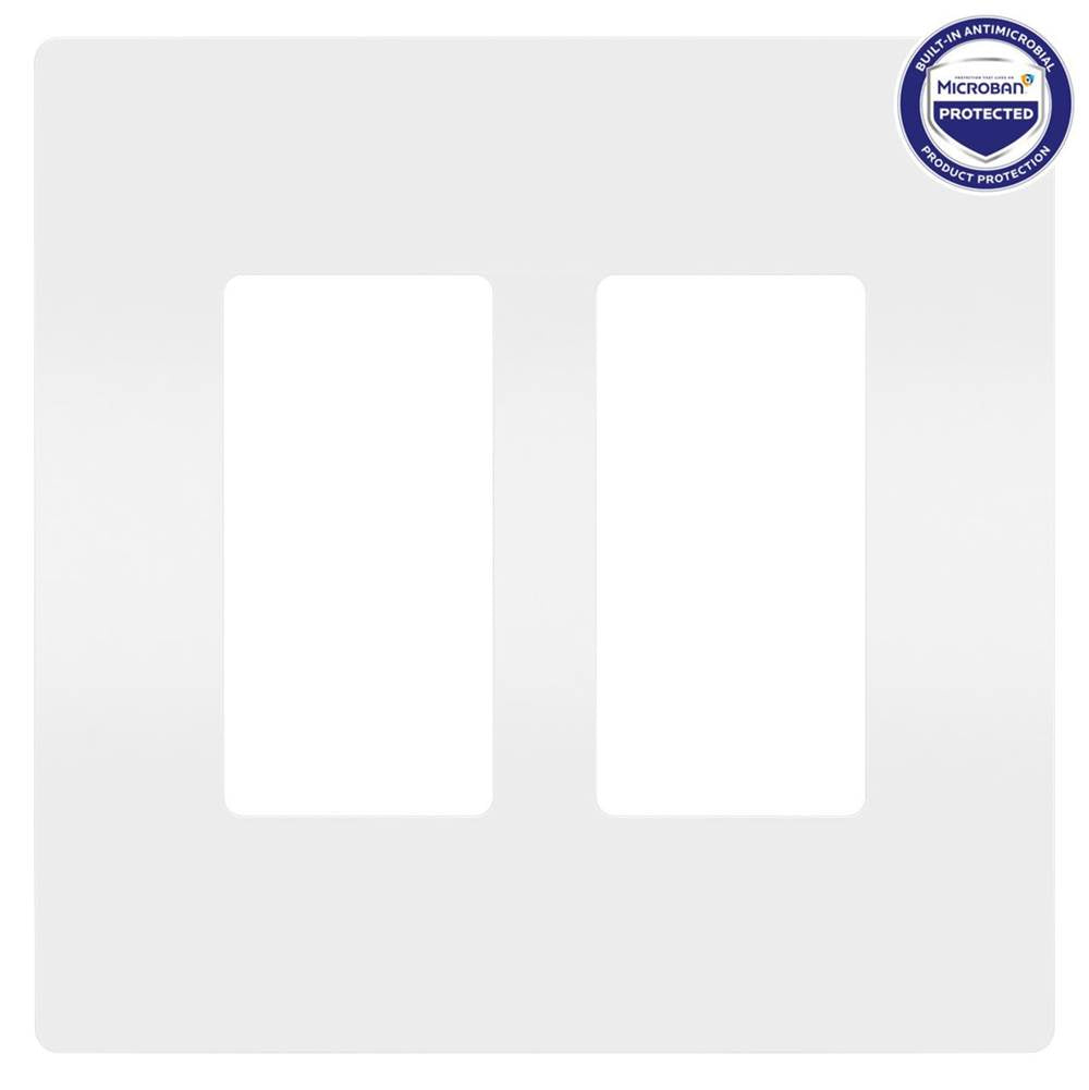 Legrand  Radiant Two-gang Screwless Wall Plate With Microban