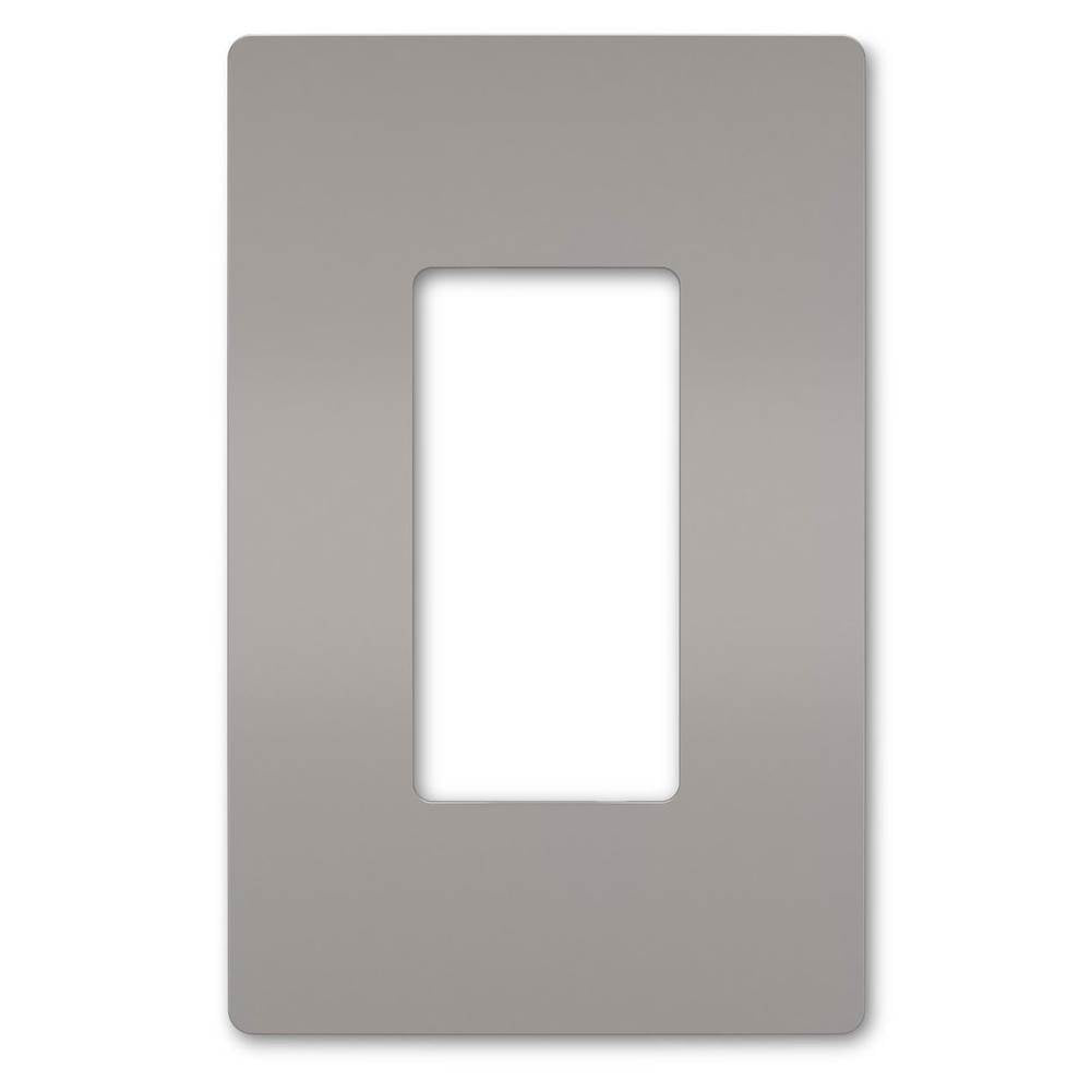 Legrand Radiant One-gang Screwless Wall Plate, Brown