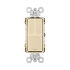 Legrand  Radiant Two Single-pole Switches And Single Pole/3-way Switch