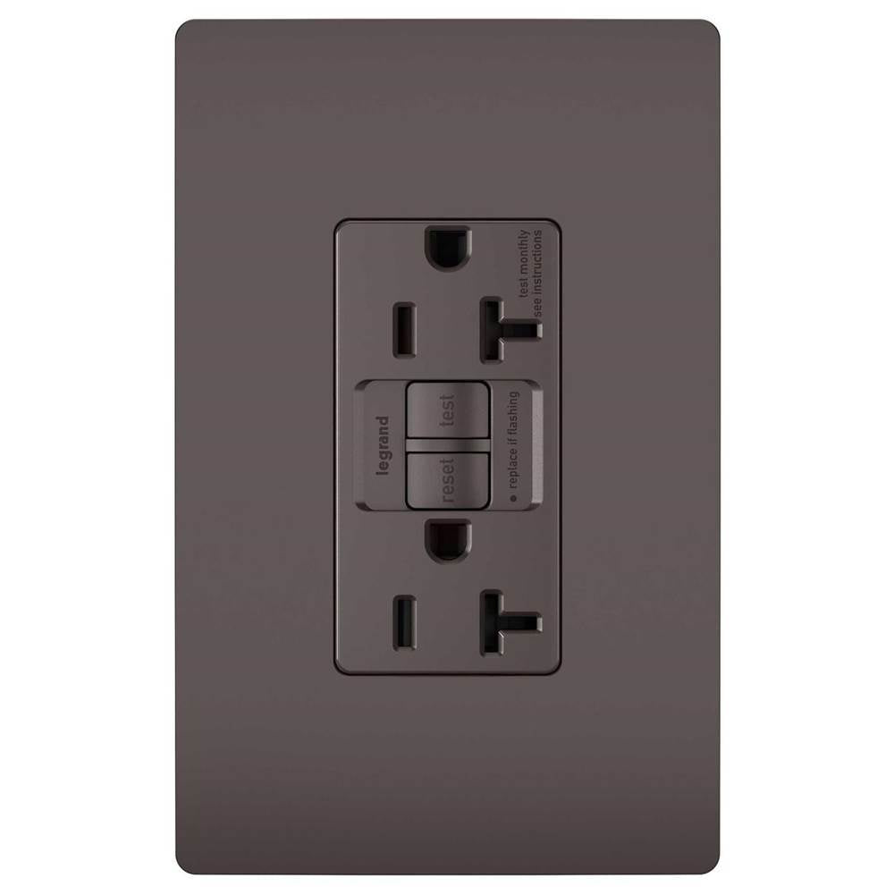 Legrand Radiant Spec-grade 20a Tamper-resistant Self-test Gfci Receptacle, Brown