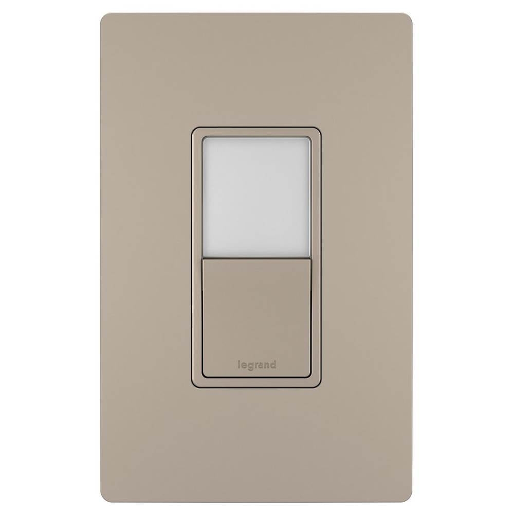 Legrand Radiant Single-pole/3-way Switch With Night Light, Black