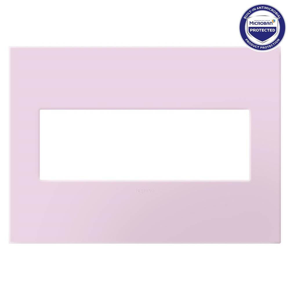 Legrand  Adorne Evergreen Three-gang Screwless Wall Plate With Microban