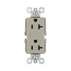 Legrand TR26352RNICC6 Nickel Radiant Spec-grade 20a Tamper-resistant Receptacle, Nickel Image 2