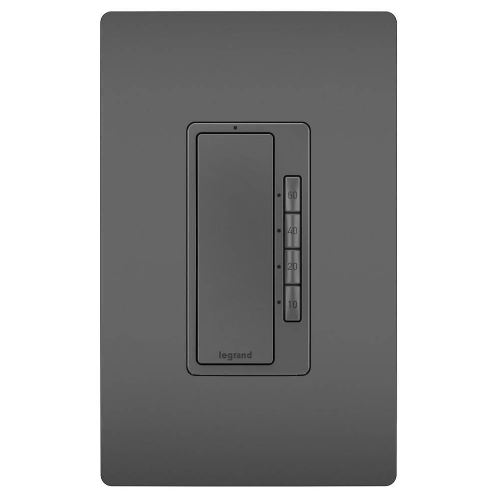 Legrand Radiant 4-button Digital Timer, Black