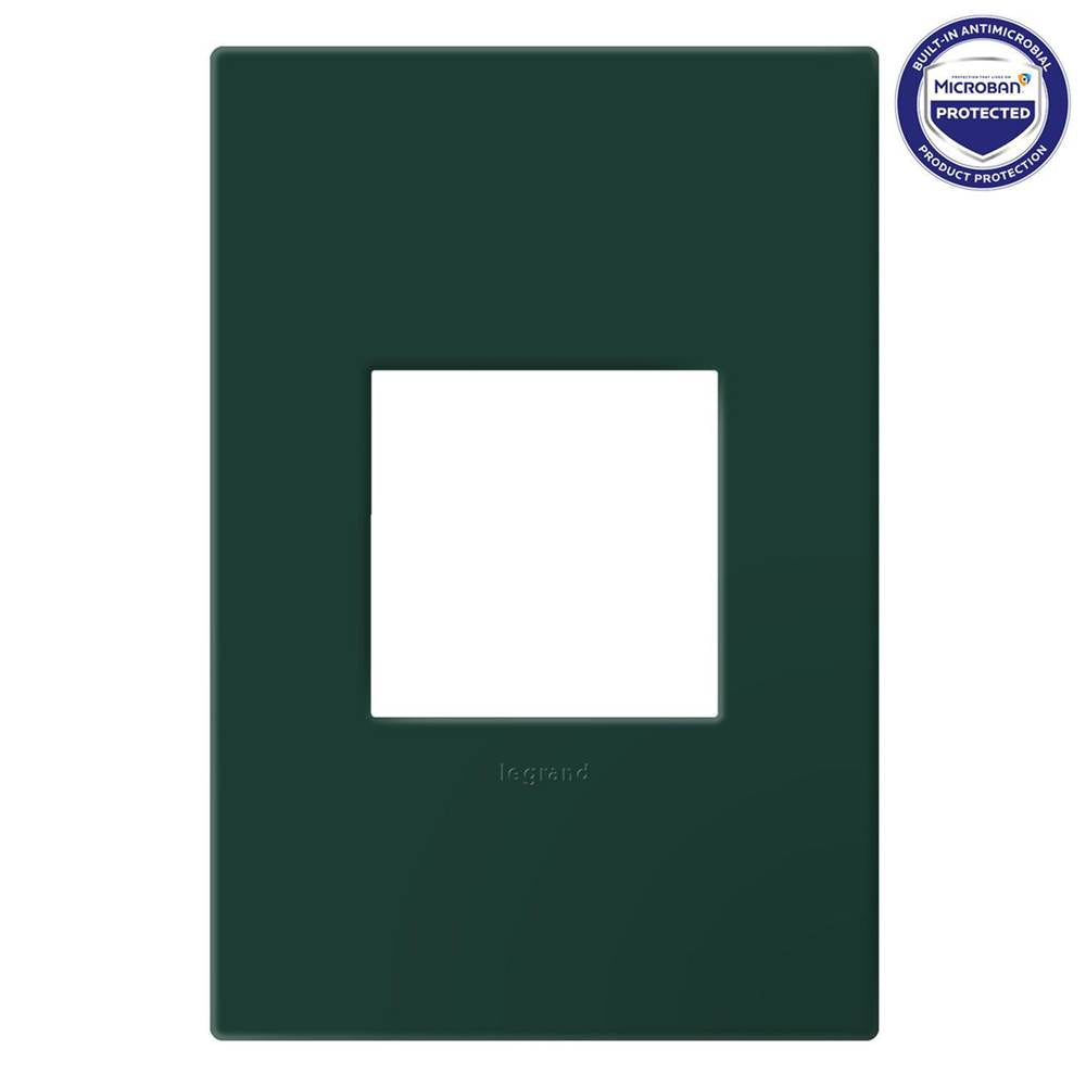 Legrand  Adorne Evergreen One-gang-plus Screwless Wall Plate With Microban
