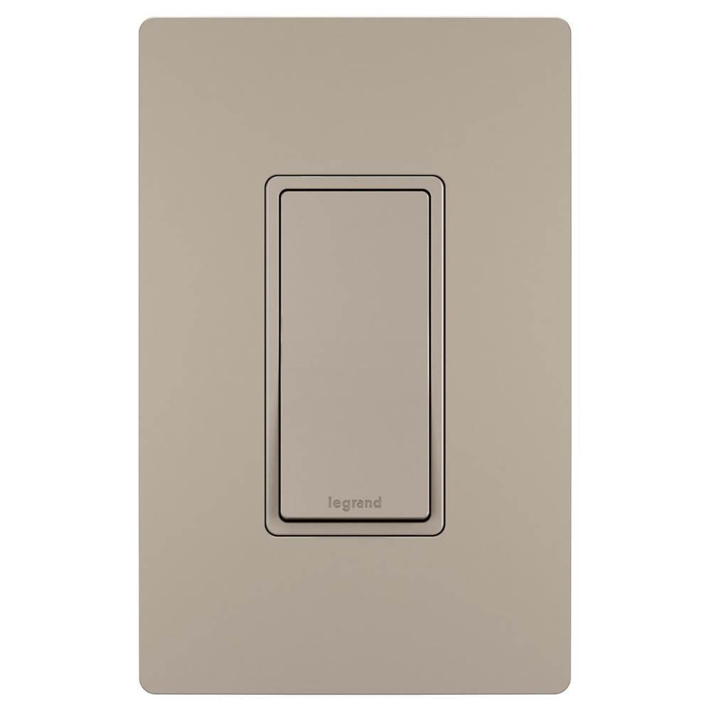 Legrand Radiant 15a Single-pole Switch, Dark Bronze