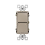 Legrand Radiant Two Single-pole/3-way Switches, Dark Bronze