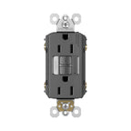 Legrand 1597NTLTRBKCCD4 Black Radiant 15a Tamper-resistant Self-test Gfci Outlet With Night Light, Black Image 2