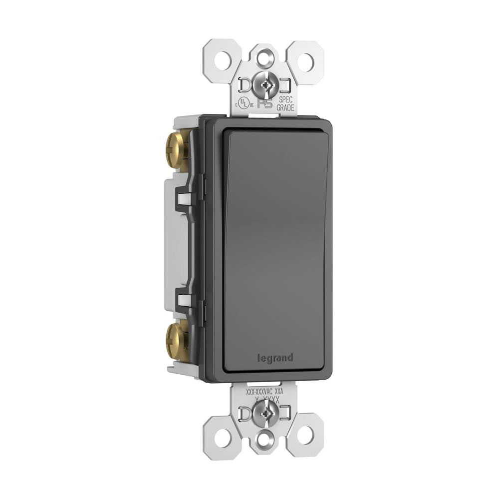 Legrand TM874BK Black Radiant 15a 4-way Switch, Black Image 3