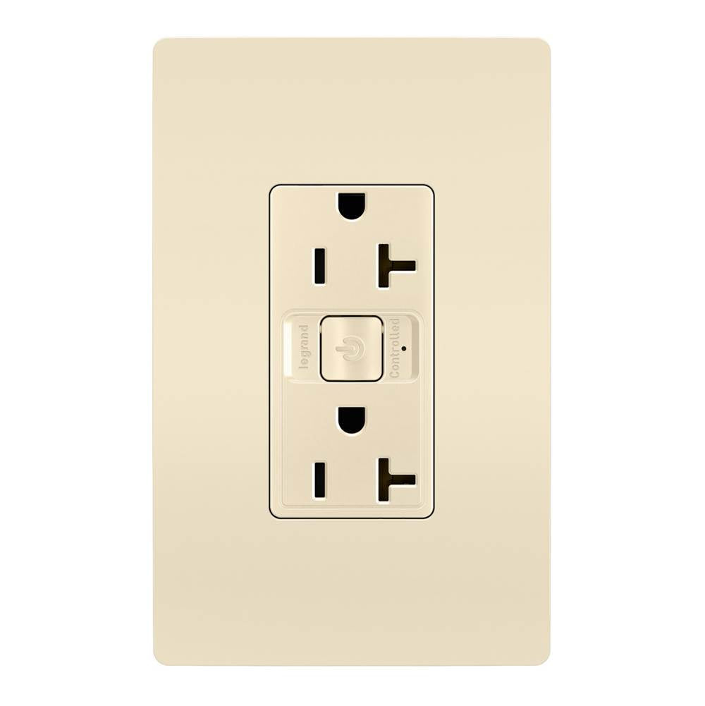 Legrand WNRR20LA Light Almond Smart 20a Outlet With Netatmo, Light Almond Image 1