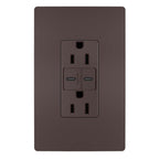 Legrand Radiant 15a Tamper-resistant Usb Type C/c Outlet, Dark Bronze