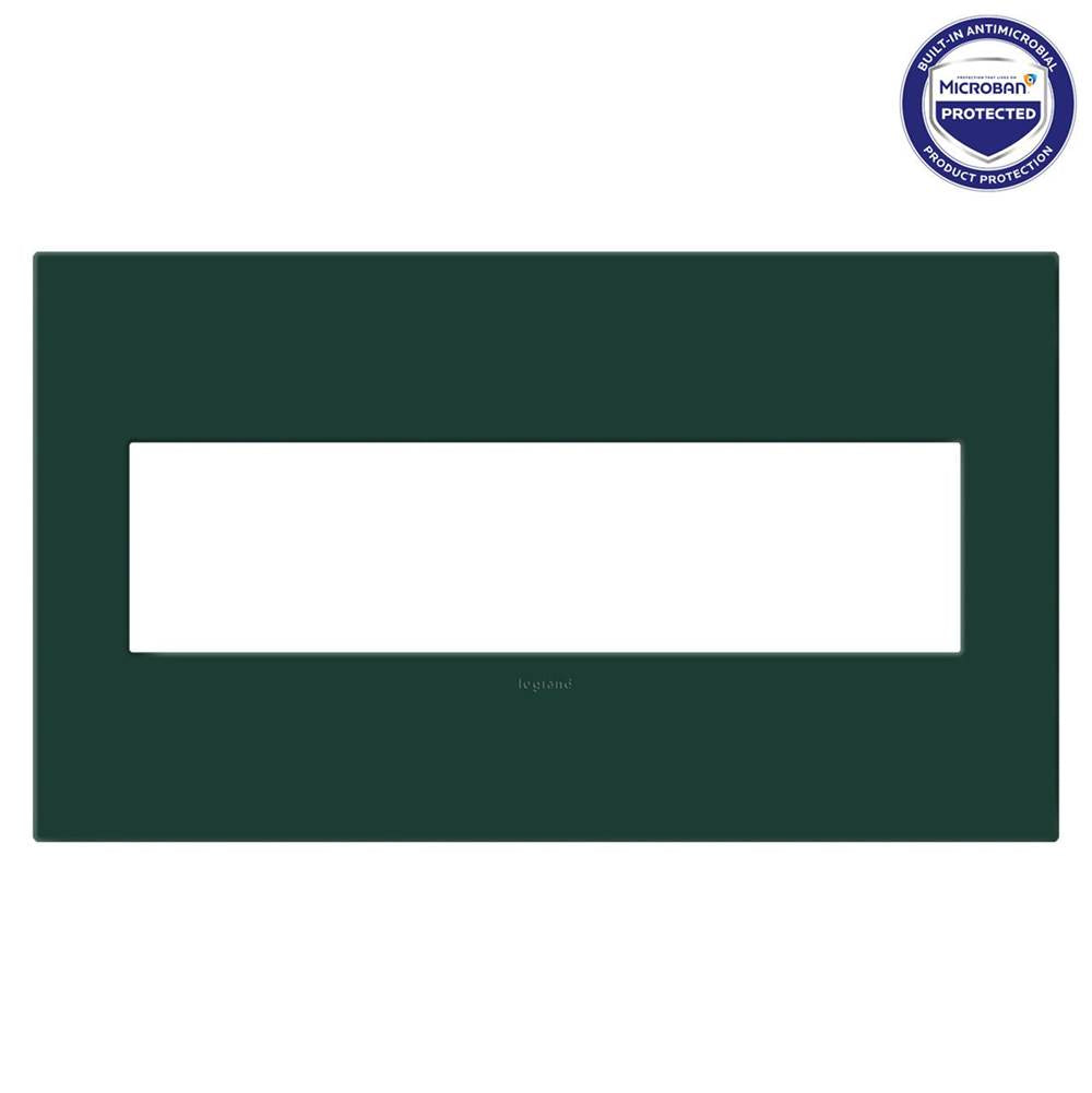Legrand  Adorne Evergreen Four-gang Screwless Wall Plate With Microban
