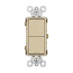 Legrand RCD11I Ivory Radiant Two Single-pole Switches, Ivory Image 2