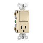Legrand  Radiant Single-pole/3-way Switch With 15a Tamper-resistant Outlet