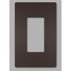Legrand Radiant One-gang Screwless Wall Plate, Dark Bronze