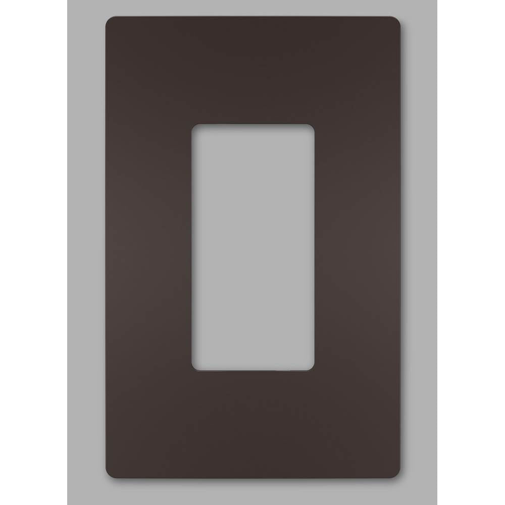 Legrand Radiant One-gang Screwless Wall Plate, Dark Bronze