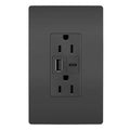 Legrand  Radiant Outdoor Ultra-fast Usb Outlet, Black