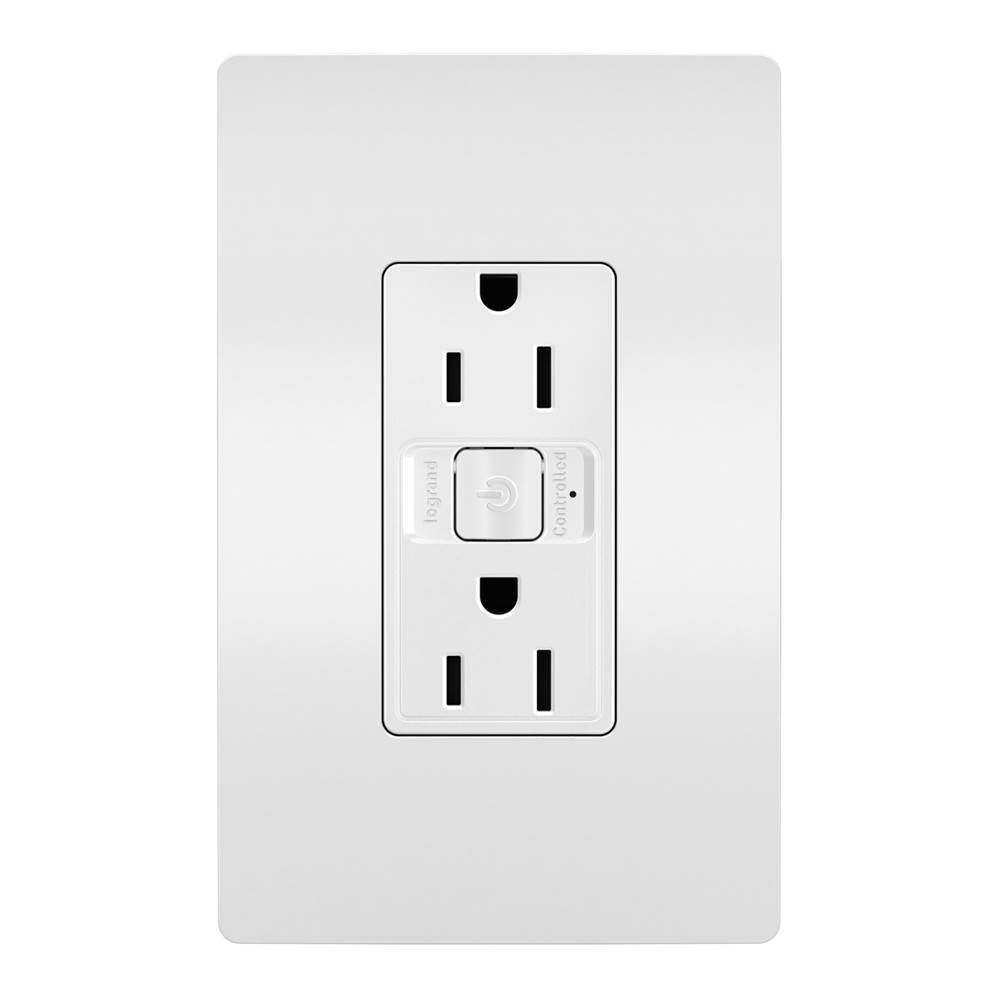 Legrand WNRR15WH White Smart 15a Outlet With Netatmo, White Image 1