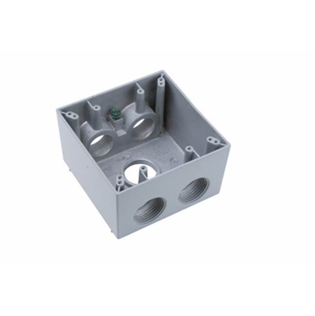 Legrand  Weatherproof Two Gang Box, Gray