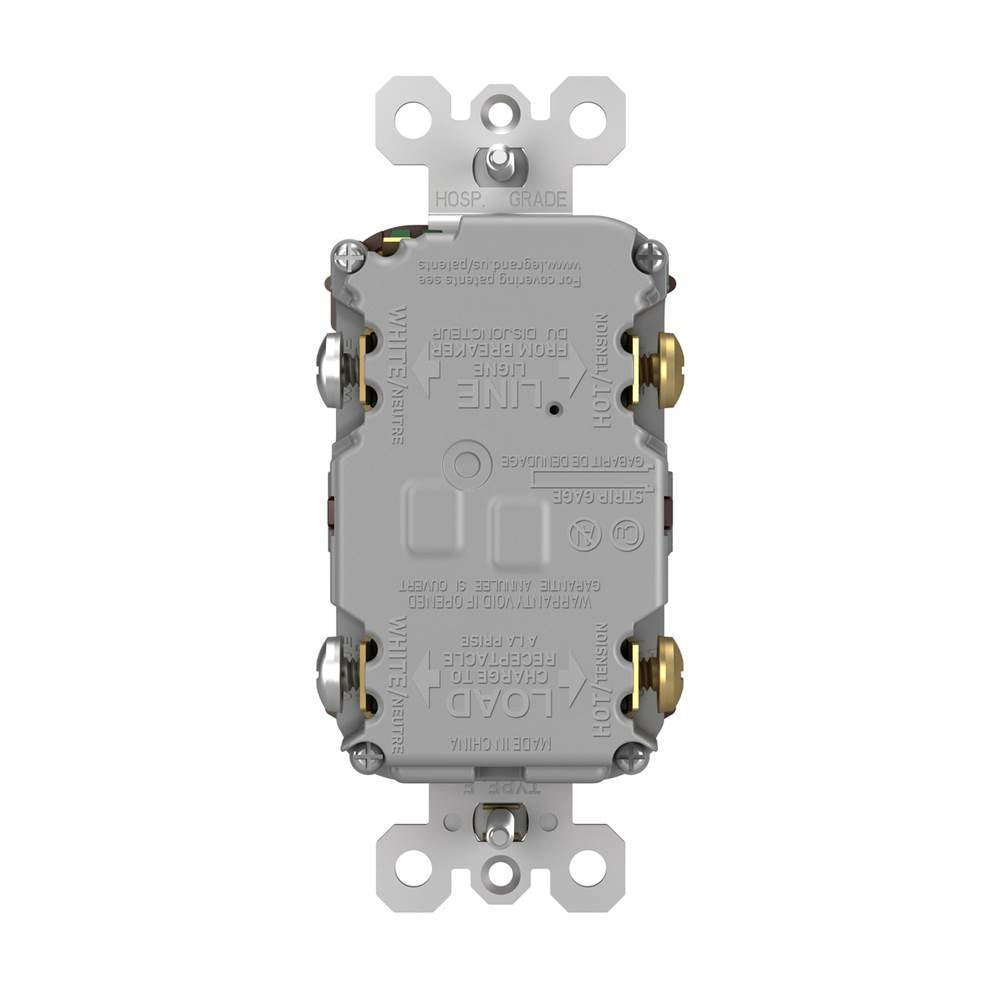 Legrand Radiant Spec-grade 20a Tamper-resistant Self-test Gfci Receptacle, Dark Bronze