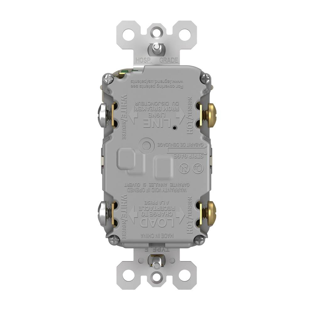 Legrand Radiant Spec-grade 15a Tamper-resistant Self-test Gfci Receptacle, Dark Bronze