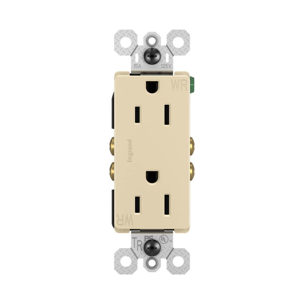 Legrand Radiant Outdoor Duplex Outlet, Brown