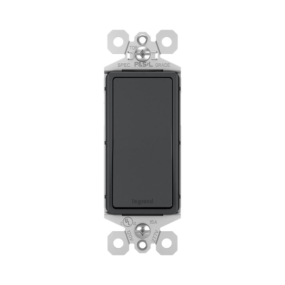 Legrand TM873GCC10 Graphite Radiant 15a 3-way Switch, Graphite Image 2