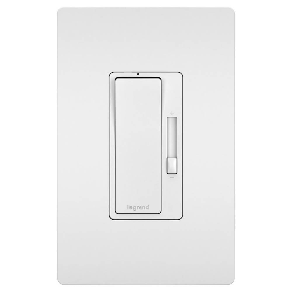 Legrand RHLV1103PTC Tri Color Radiant 120v, 1100va Magnetic Low-voltage Single Pole/3-way Dimmer, Tri Color (wh, Iv, La) Image 1