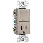 Legrand RCD38TRNICC6 Nickel Radiant Single-pole/3-way Switch With 15a Tamper-resistant Outlet, Nickel Image 3