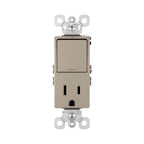 Legrand Radiant Single-pole/3-way Switch With 15a Tamper-resistant Outlet, Dark Bronze