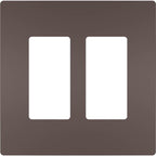Legrand RWP262DBCC6 Dark Bronze Radiant Two-gang Screwless Wall Plate, Dark Bronze Image 2