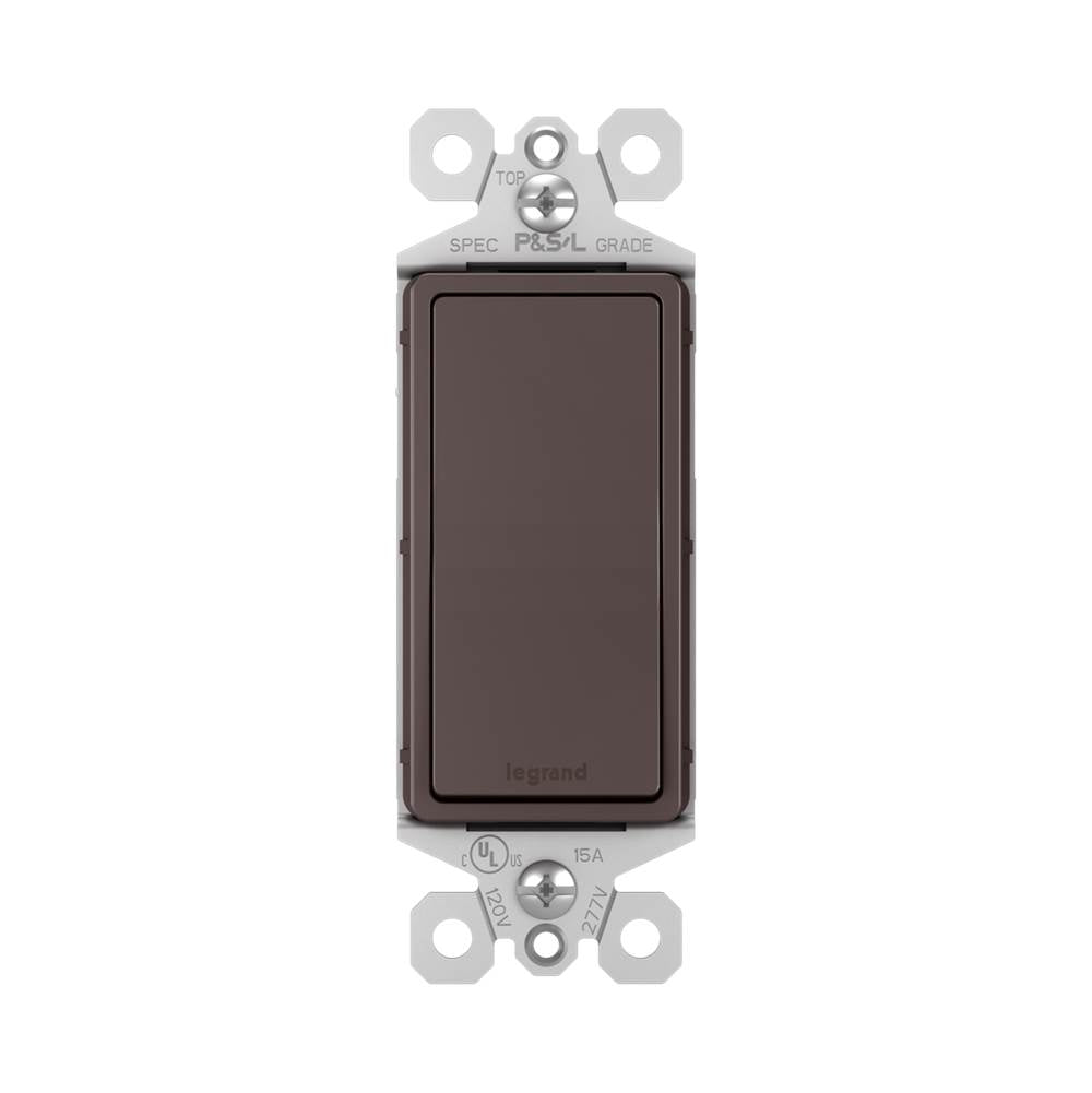 Legrand TM870DBCC10 Dark Bronze Radiant 15a Single-pole Switch, Dark Bronze Image 1
