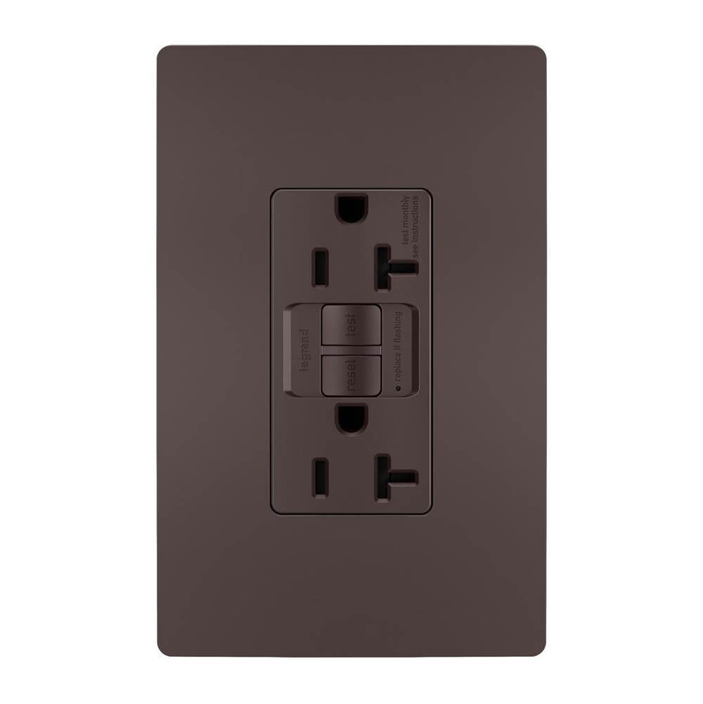 Legrand 2097TRDBCC4 Dark Bronze Radiant Spec-grade 20a Tamper-resistant Self-test Gfci Receptacle, Dark Bronze Image 1