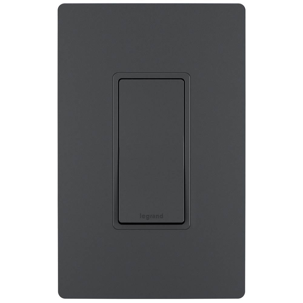 Legrand TM873GCC10 Graphite Radiant 15a 3-way Switch, Graphite Image 1