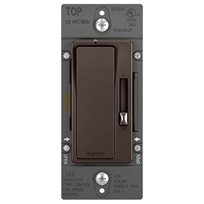 Legrand RHDH163PBCCCV4 Bi Color Radiant Single-pole/3-way Fan Speed Control, Bi-color Image 3