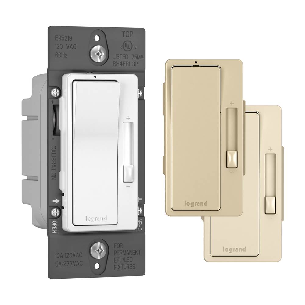 Legrand Radiant 0-10v Led/fluorescent Dimmer, Tri Color (wh, Iv, La)
