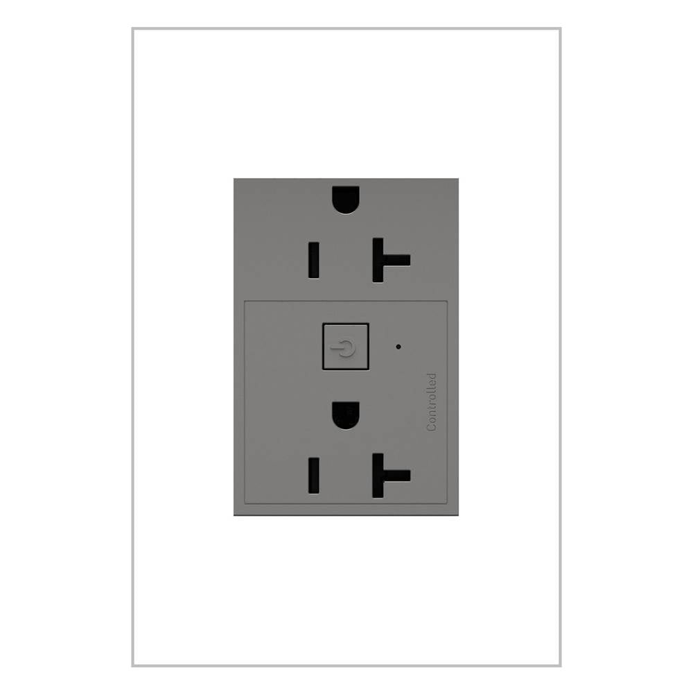 Legrand  Adorne 20a Smart Outlet With Netatmo, Plus-size, Graphite