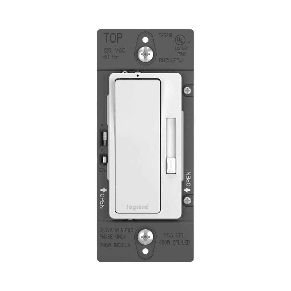 Legrand RH703PTUW White Radiant Tru-universal Single Pole/3-way Dimmer, White Image 4