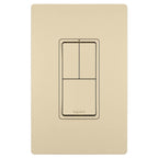 Legrand RCD113I Ivory Radiant Two Single-pole Switches And Single Pole/3-way Switch, Ivory Image 1