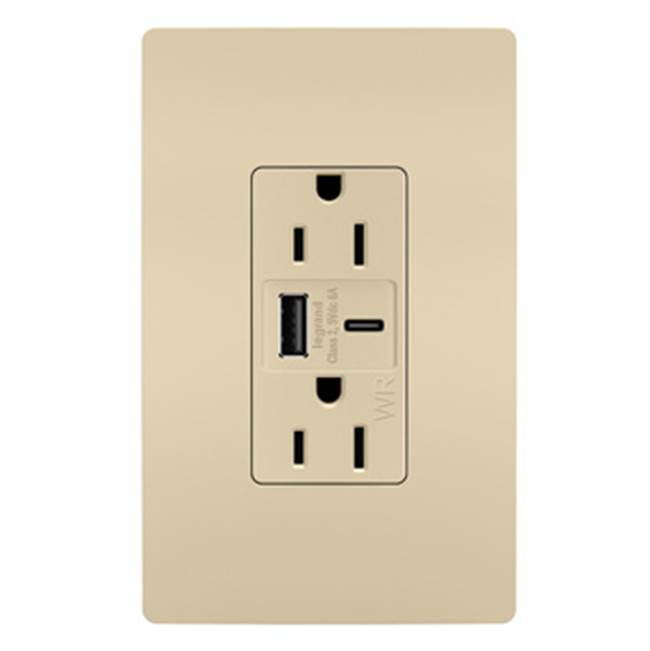 Legrand  Radiant Outdoor Ultra-fast Usb Outlet, Black